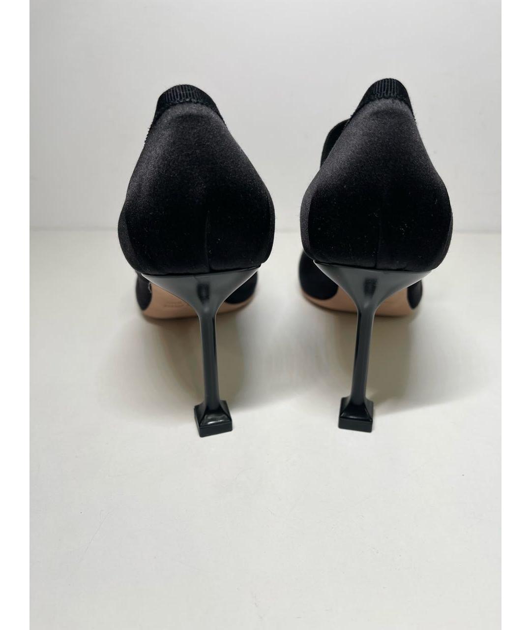 MIU MIU Черные текстильные туфли, фото 4