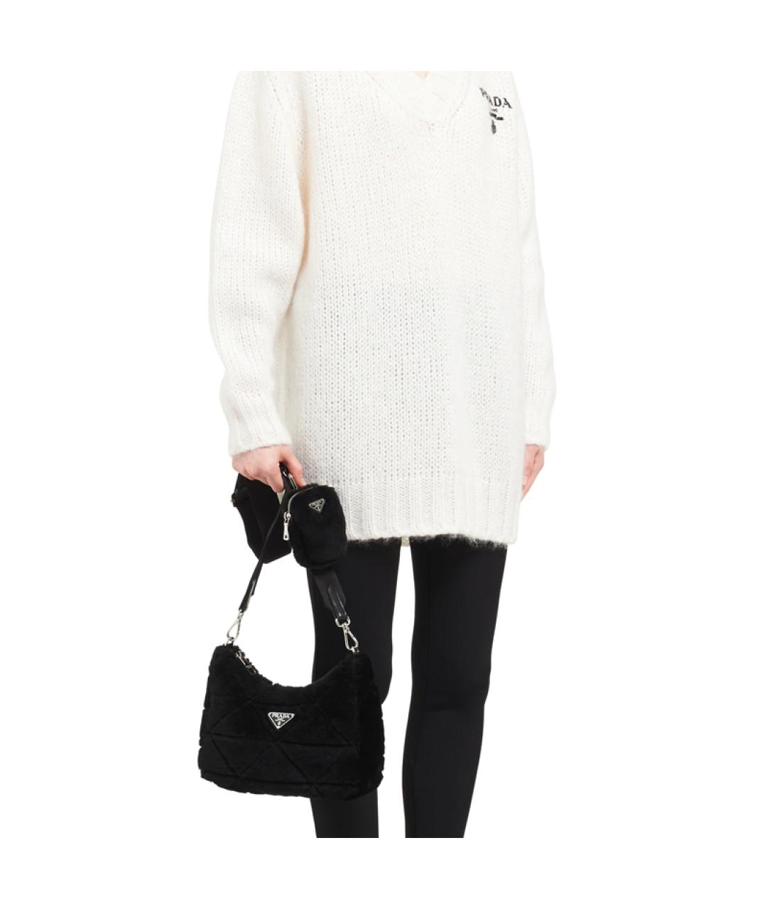 PRADA Черная тканевая сумка через плечо, фото 5