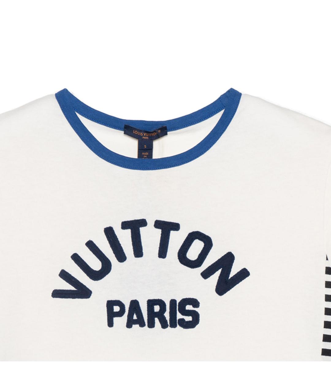 LOUIS VUITTON Белая хлопковая футболка, фото 5