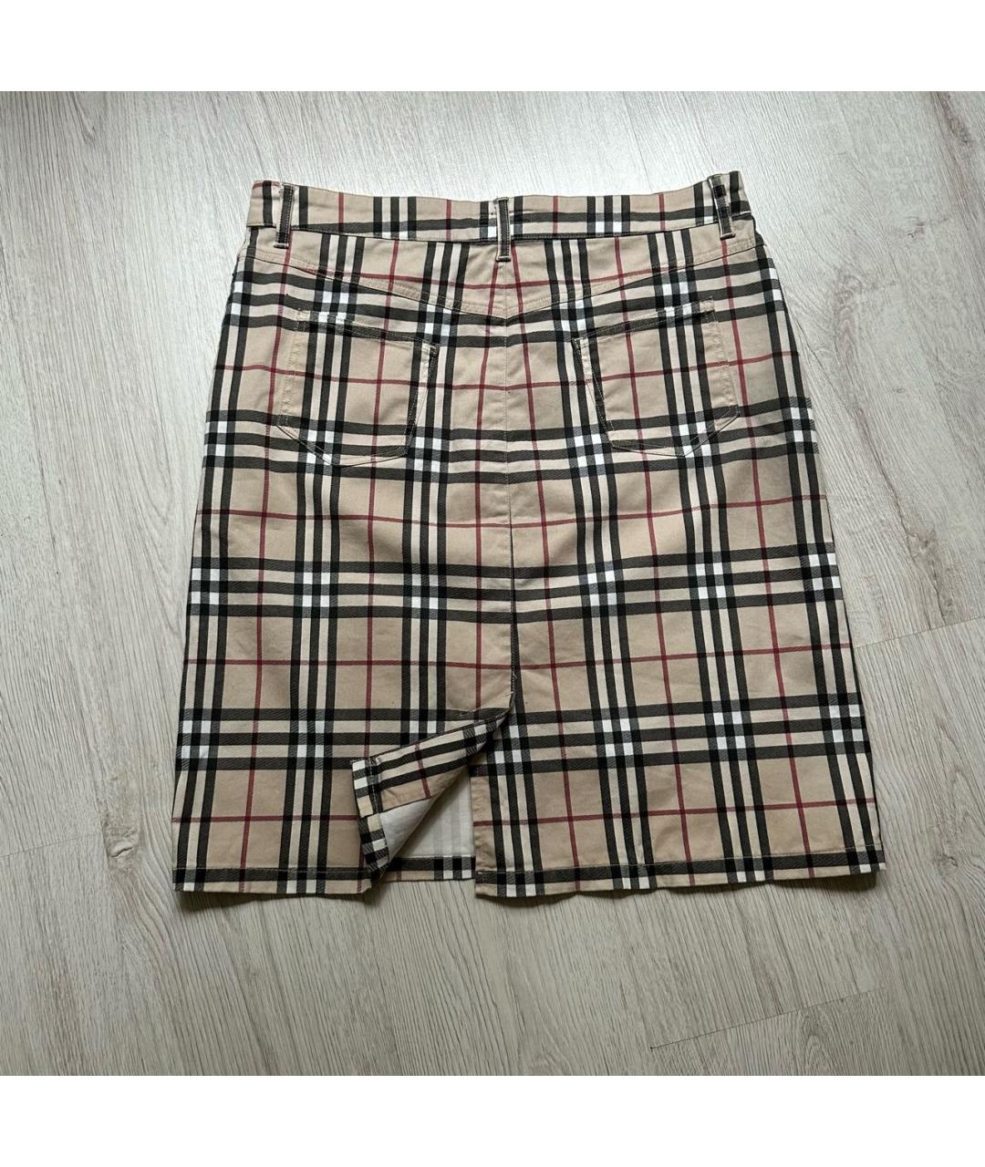 BURBERRY Хлопковая юбка миди, фото 2