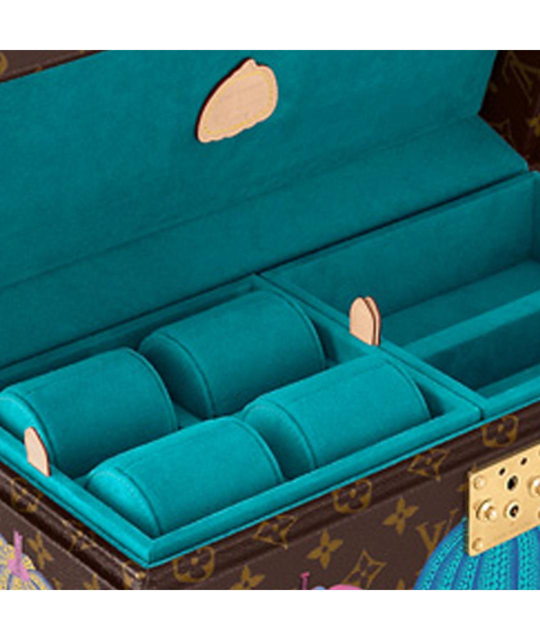 LOUIS VUITTON Коричневая кожаная сумка через плечо, фото 6