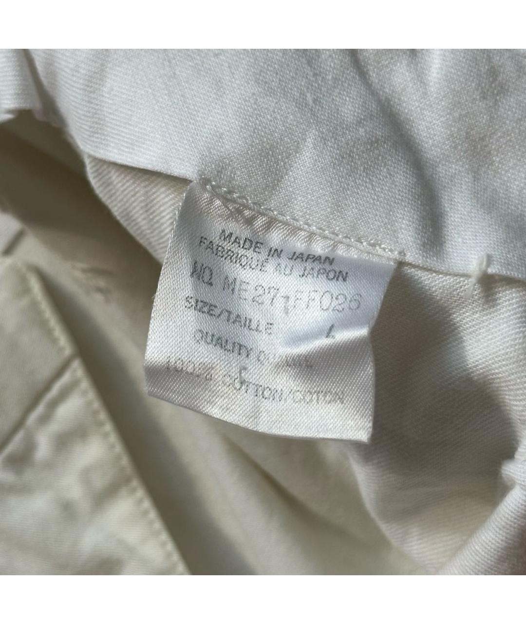 ISSEY MIYAKE Бежевые хлопковые повседневные брюки, фото 6