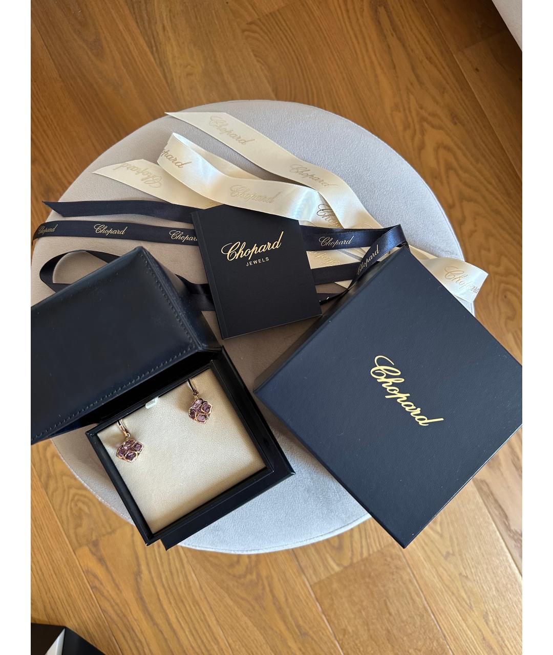 CHOPARD Розовые серьги из розового золота, фото 3