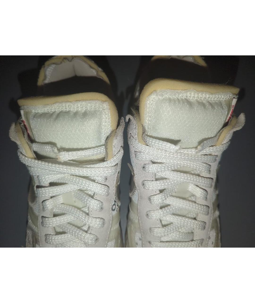 NIKE X OFF-WHITE Белые синтетические низкие кроссовки / кеды, фото 7
