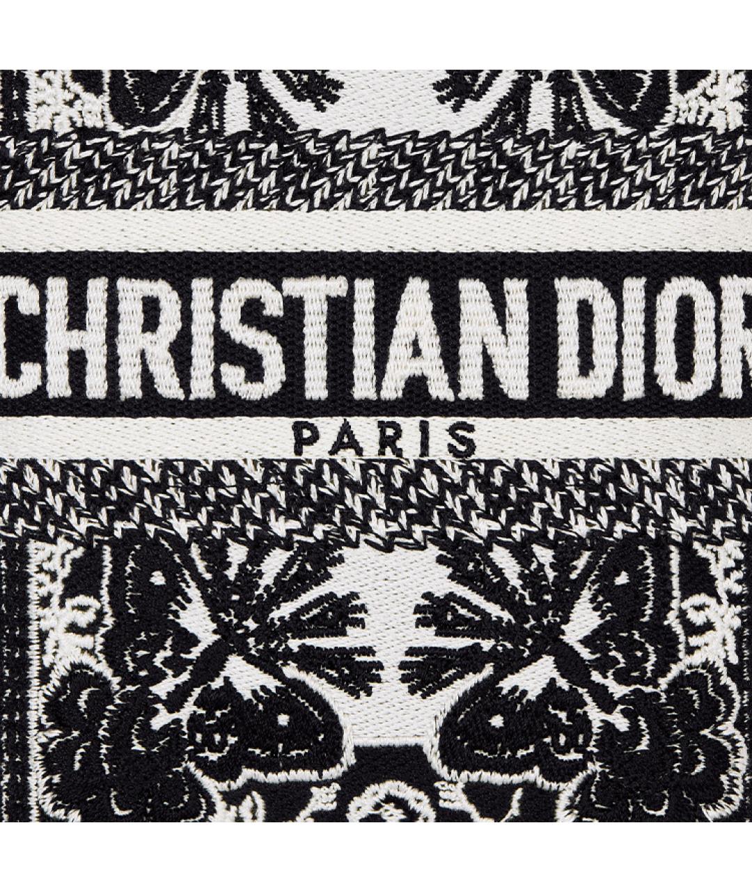 CHRISTIAN DIOR Черная тканевая сумка через плечо, фото 4