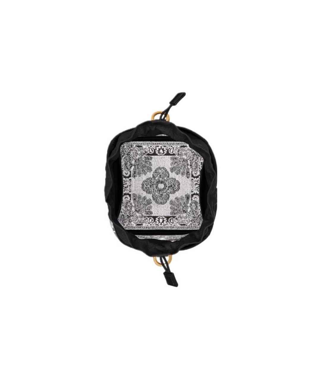 CHRISTIAN DIOR Черная тканевая сумка через плечо, фото 3