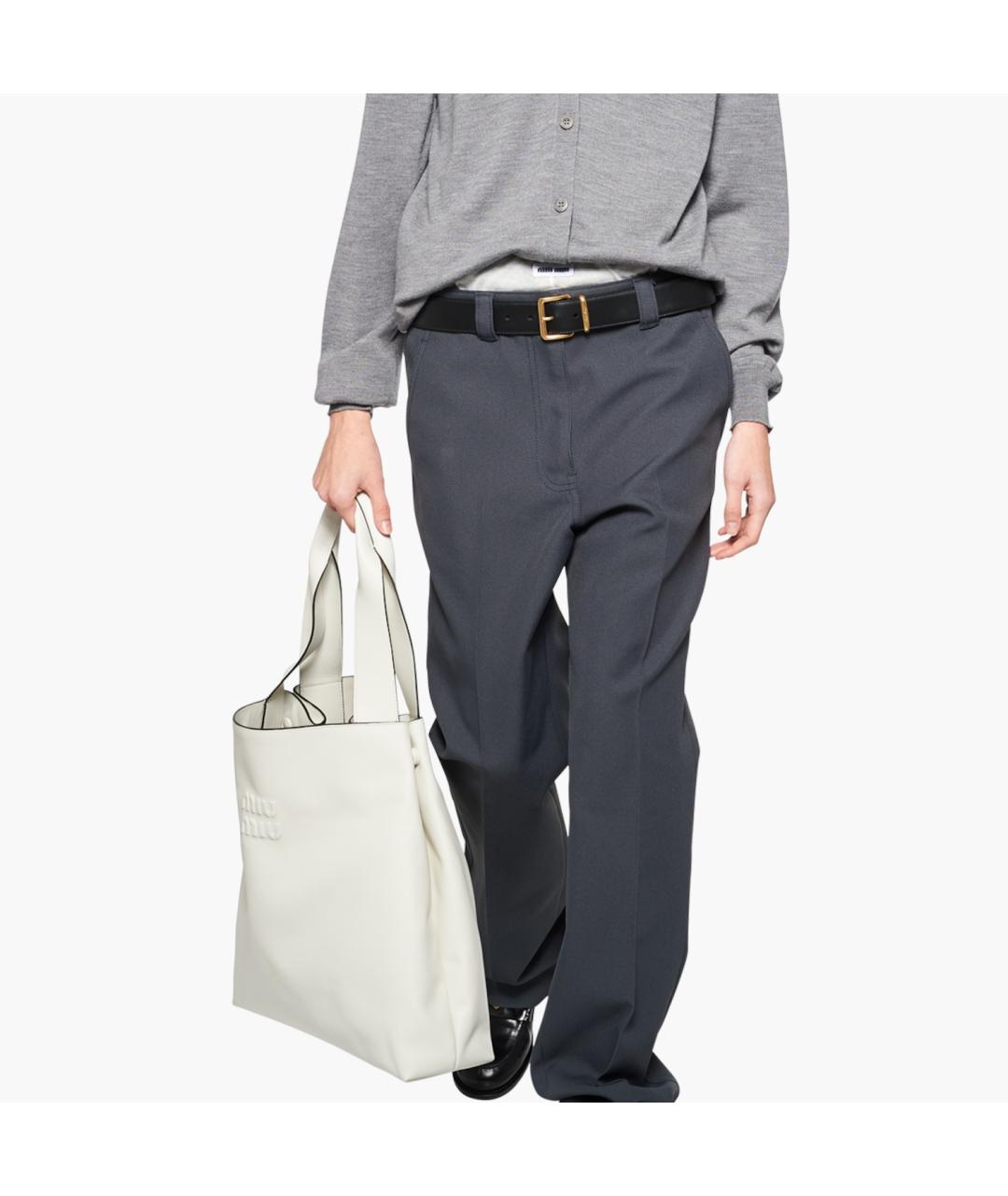 MIU MIU Белая кожаная сумка через плечо, фото 7