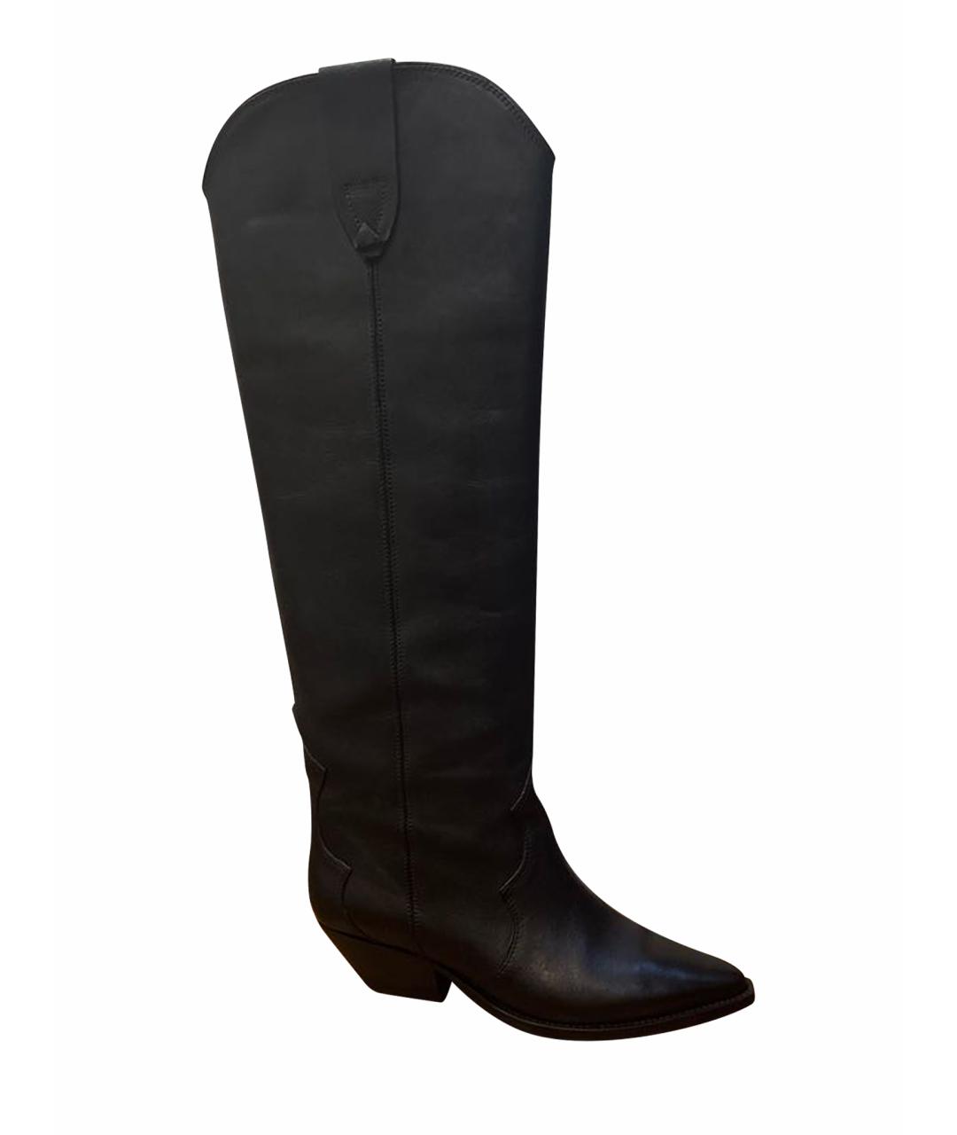 ISABEL MARANT Черные кожаные сапоги, фото 8