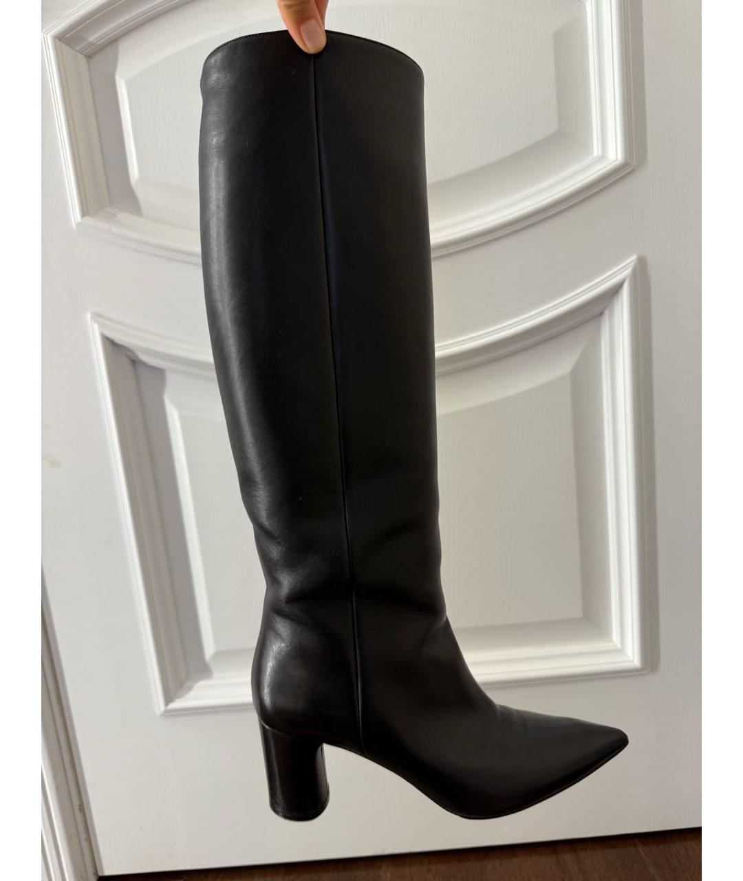 CASADEI Черные кожаные сапоги, фото 7