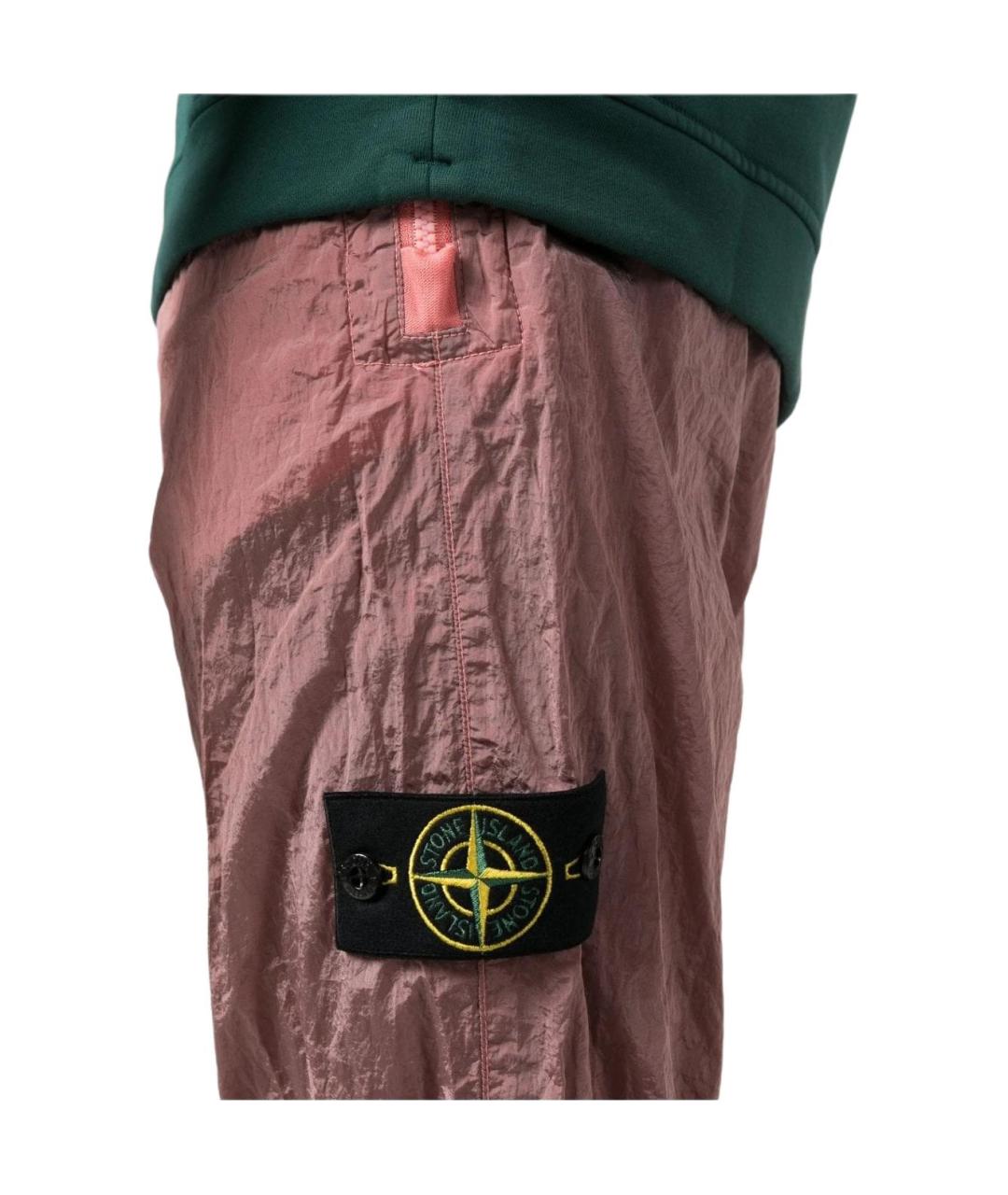 STONE ISLAND Розовые повседневные брюки, фото 2