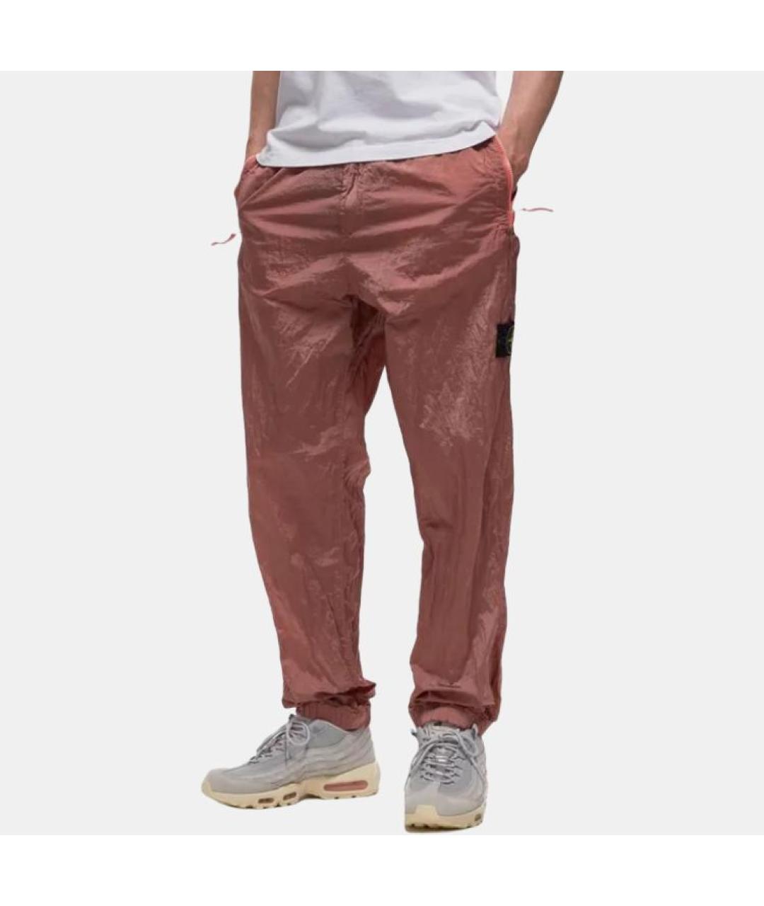 STONE ISLAND Розовые повседневные брюки, фото 3