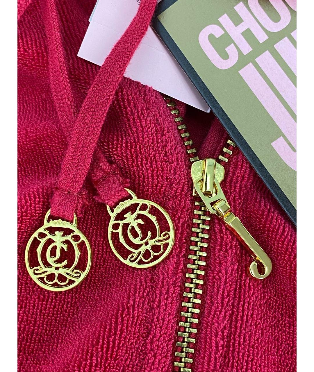 JUICY COUTURE Красное хлопковое повседневное платье, фото 4