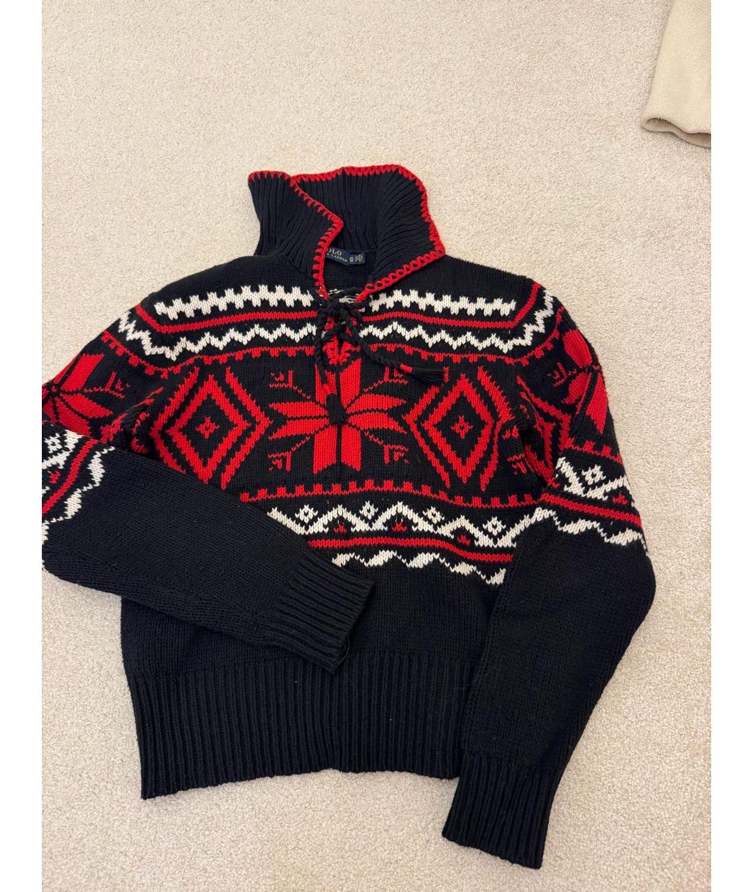 POLO RALPH LAUREN Черный кашемировый джемпер / свитер, фото 4
