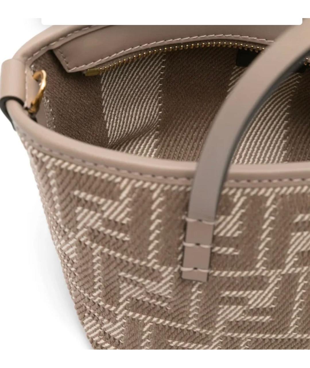 FENDI Бежевая сумка тоут, фото 4