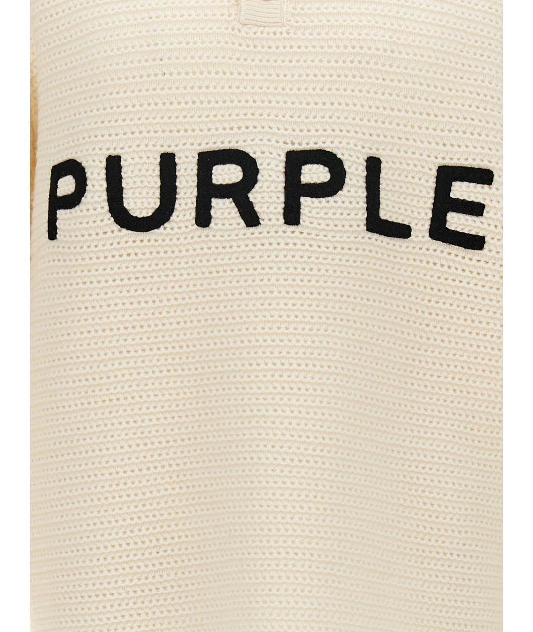 PURPLE Белый шерстяной джемпер / свитер, фото 3