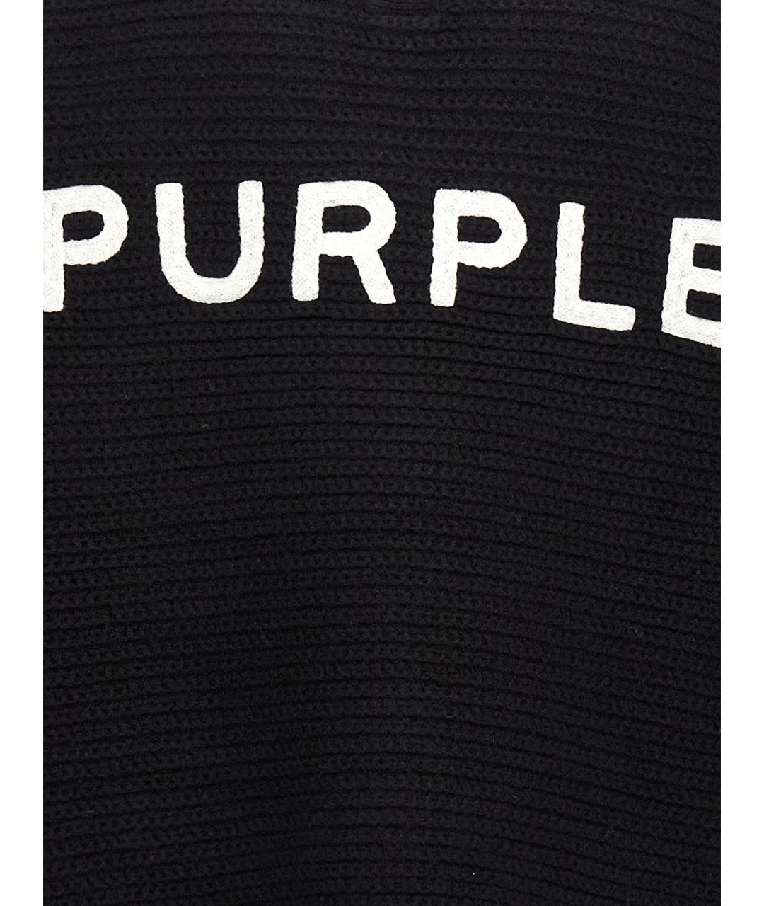 PURPLE Черный шерстяной джемпер / свитер, фото 4