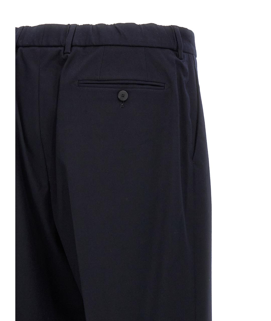 CELLAR DOOR Синие хлопковые повседневные брюки, фото 4