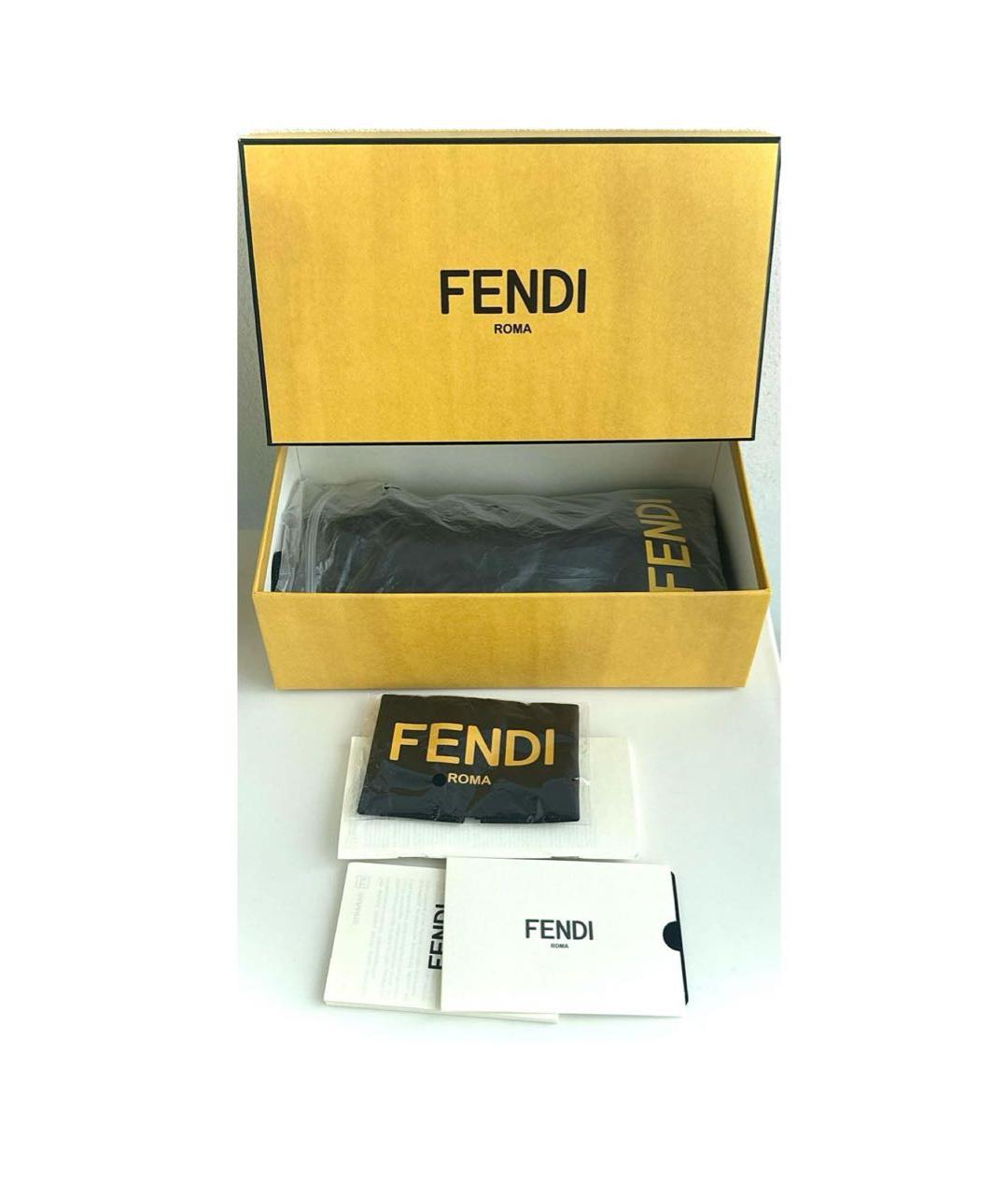 FENDI Антрацитовые солнцезащитные очки, фото 4
