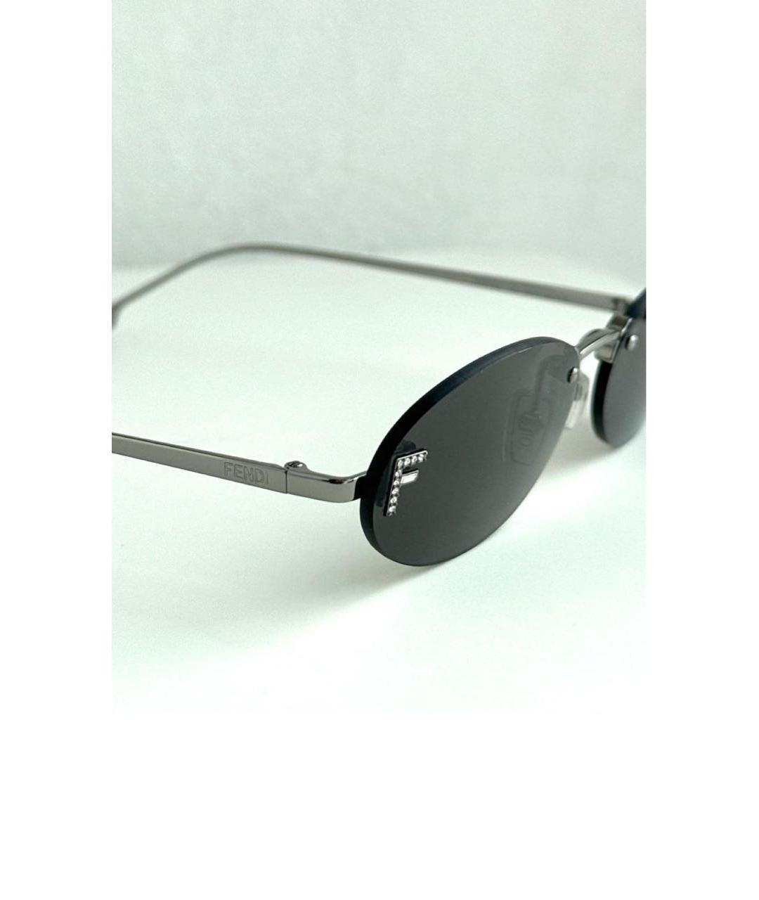 FENDI Антрацитовые солнцезащитные очки, фото 2