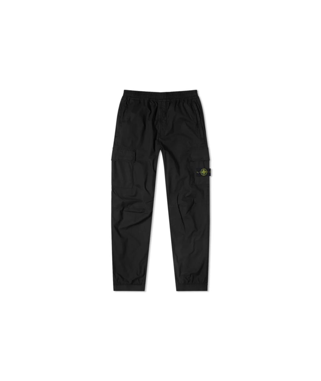 STONE ISLAND Черные повседневные брюки, фото 5