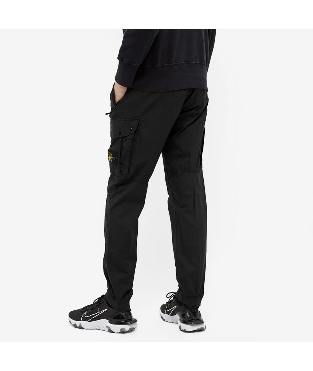 STONE ISLAND Черные повседневные брюки, фото 4