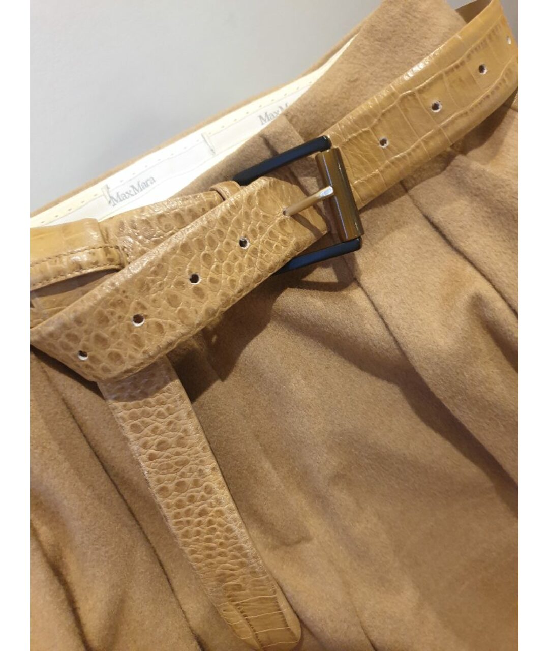 MAX MARA Бежевый ремень, фото 5