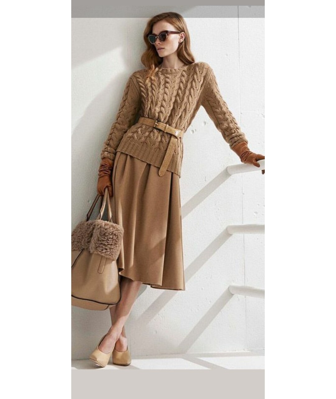 MAX MARA Бежевый ремень, фото 6