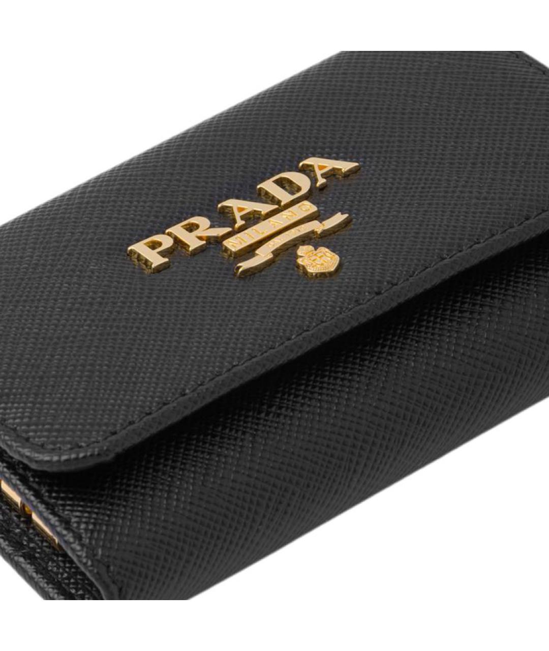 PRADA Черная ключница, фото 4