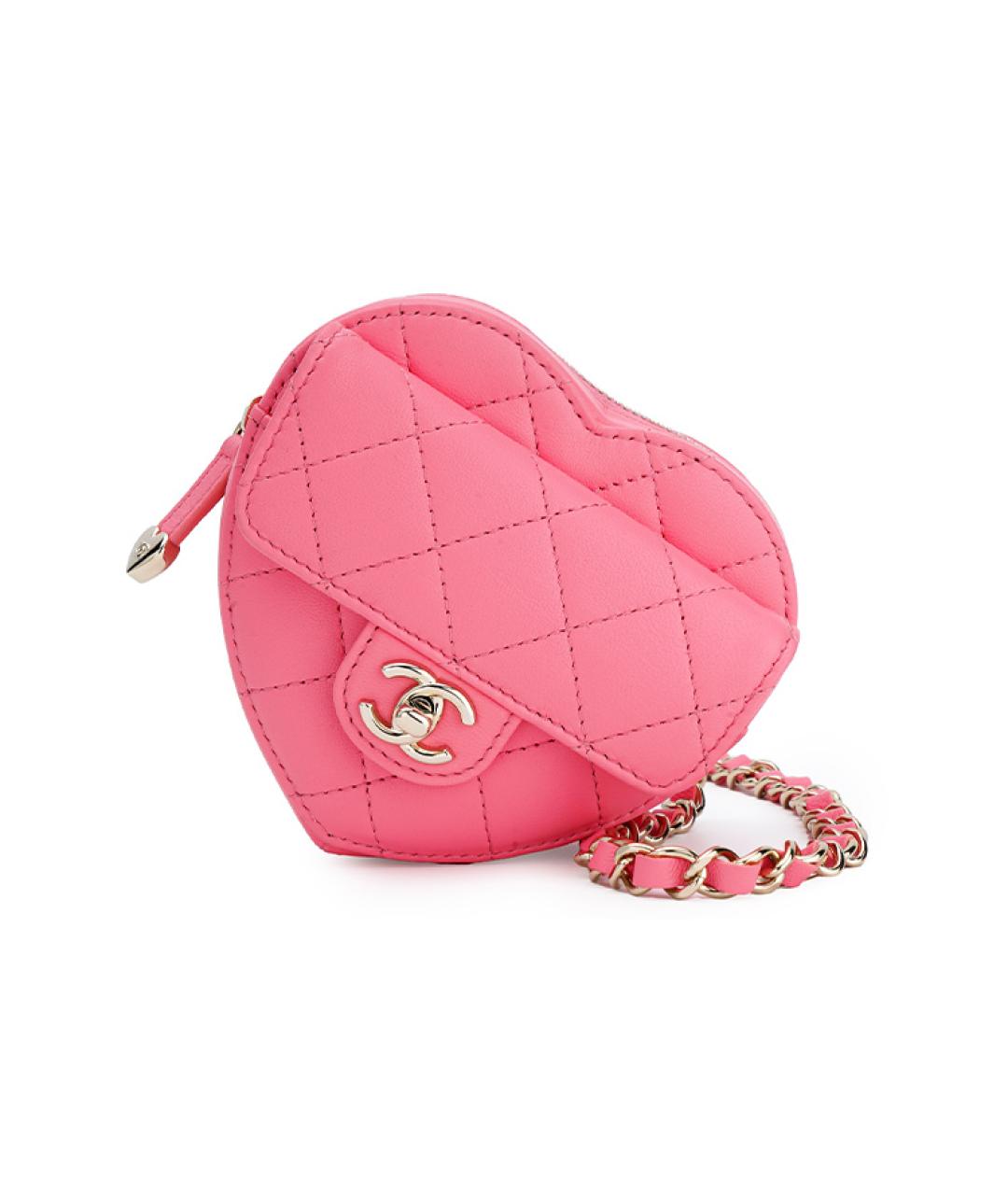 CHANEL Розовая кожаная поясная сумка, фото 2