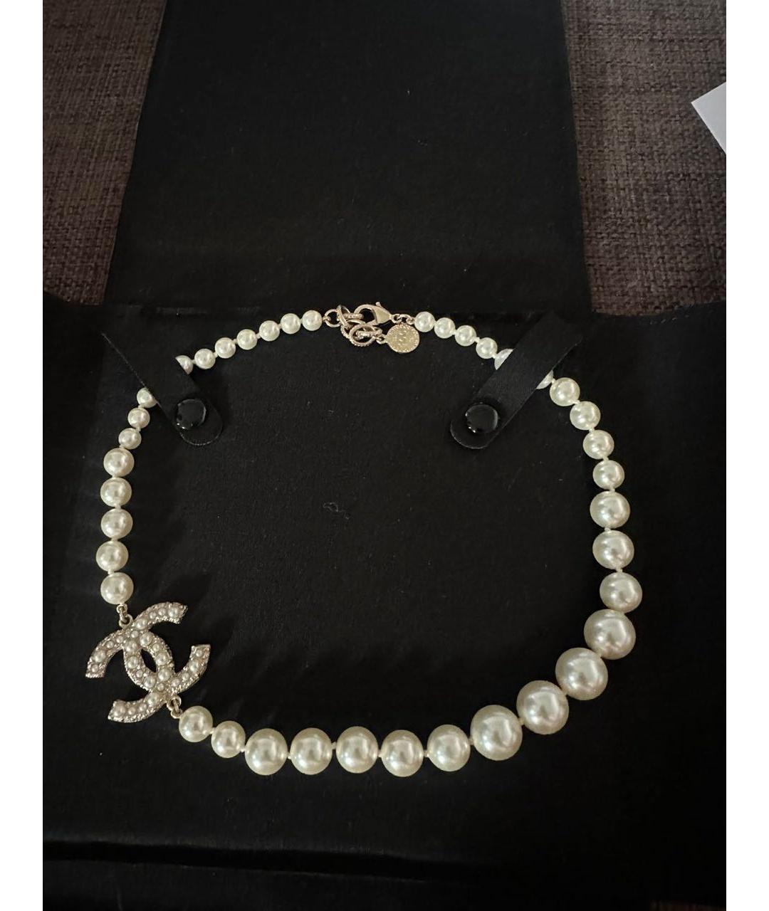 CHANEL Золотое жемчужное колье, фото 5