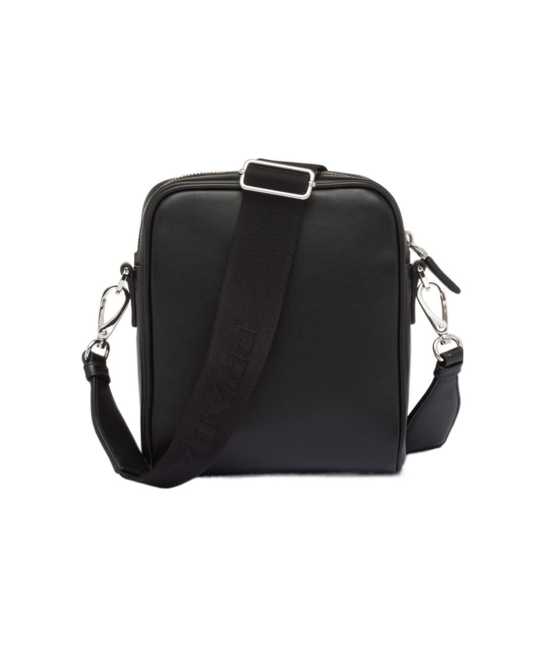 PRADA Черная кожаная сумка на плечо, фото 3