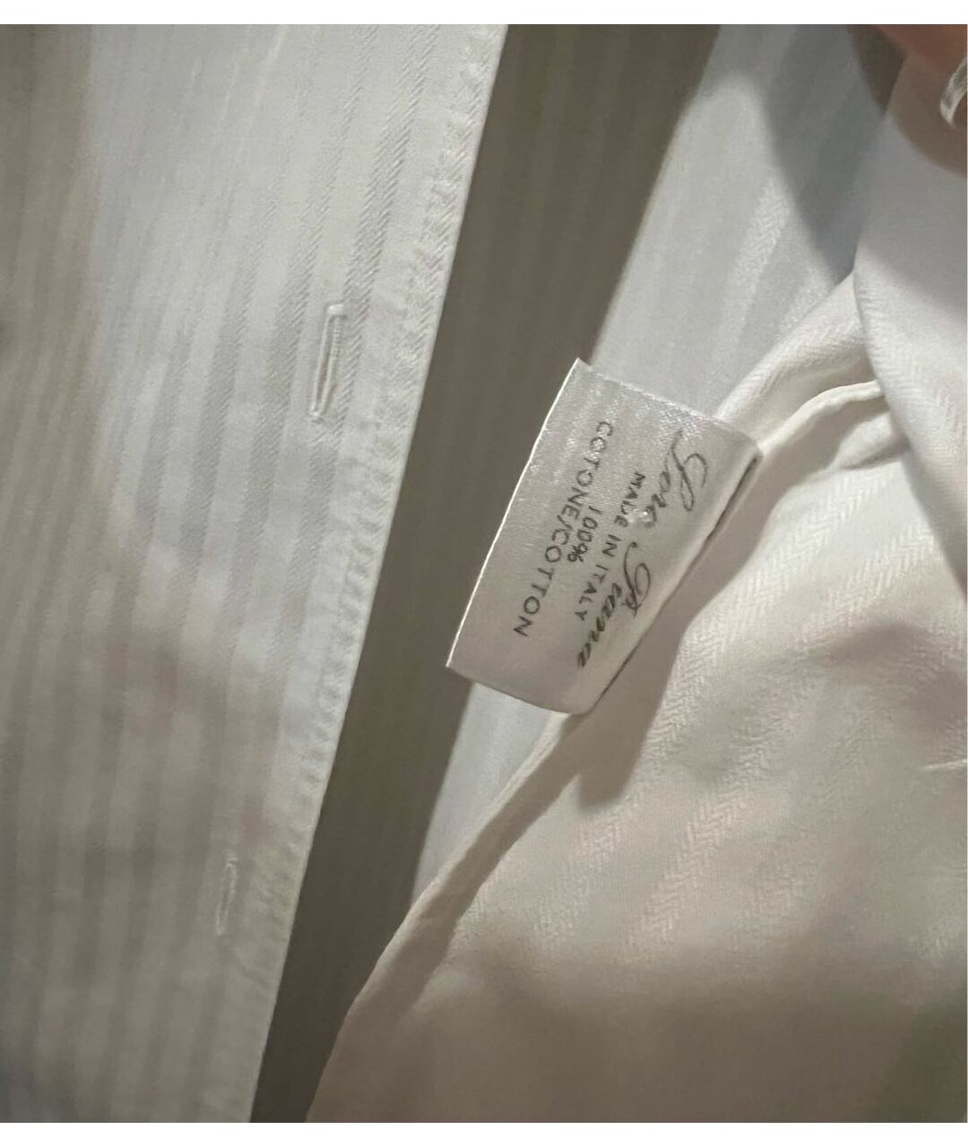 LORO PIANA Антрацитовая хлопко-эластановая рубашка, фото 7