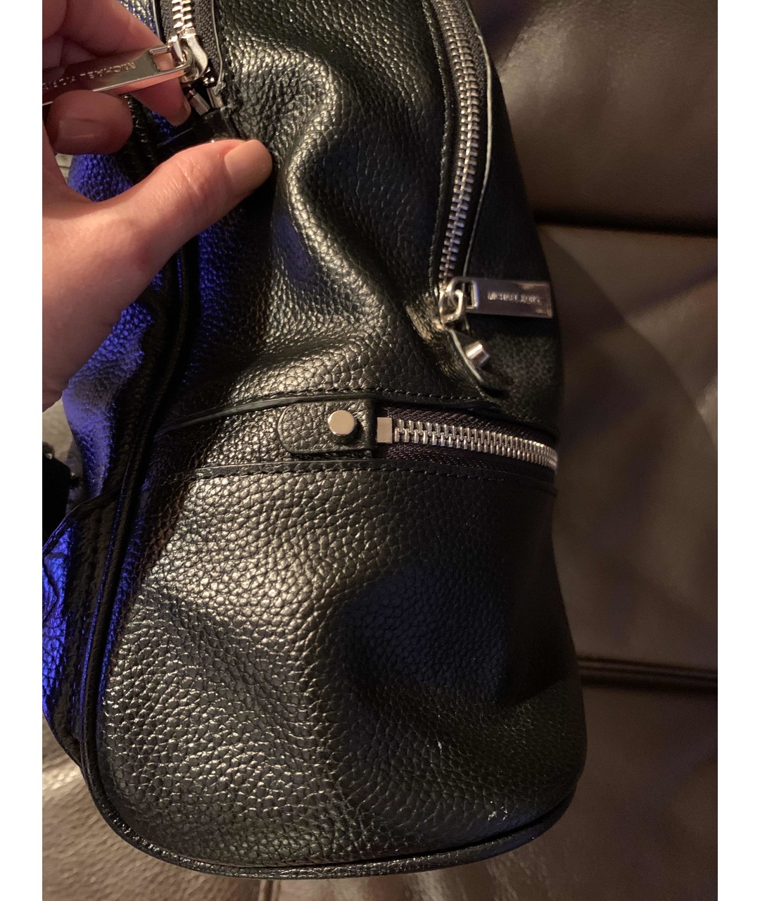 MICHAEL KORS Черный кожаный рюкзак, фото 8