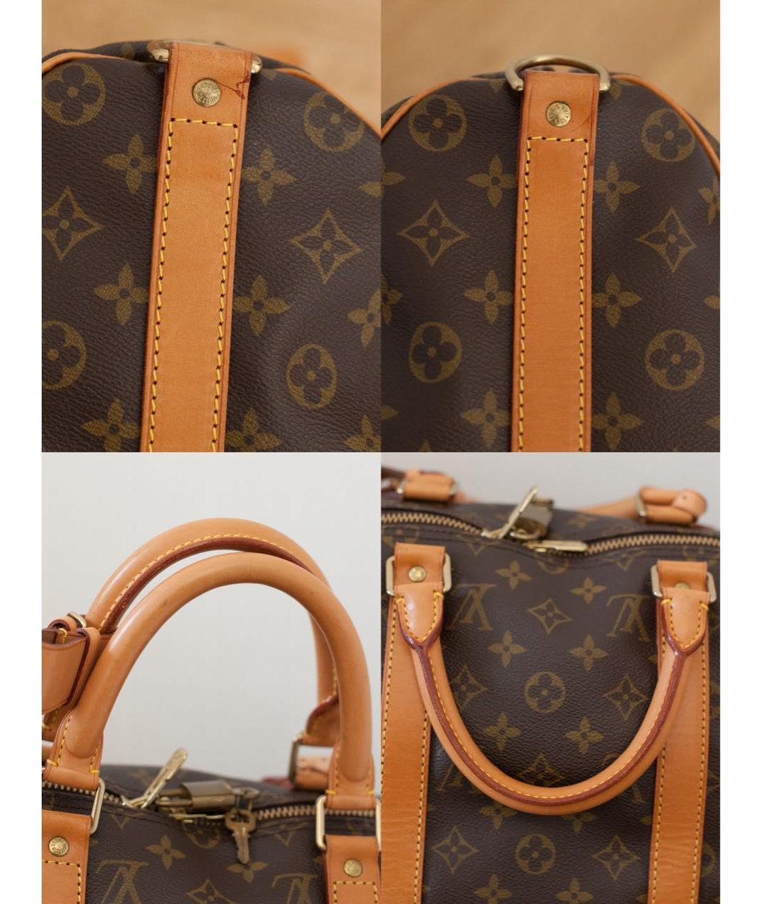 LOUIS VUITTON Коричневая дорожная/спортивная сумка, фото 7