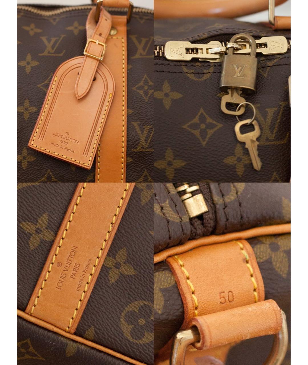 LOUIS VUITTON Коричневая дорожная/спортивная сумка, фото 6