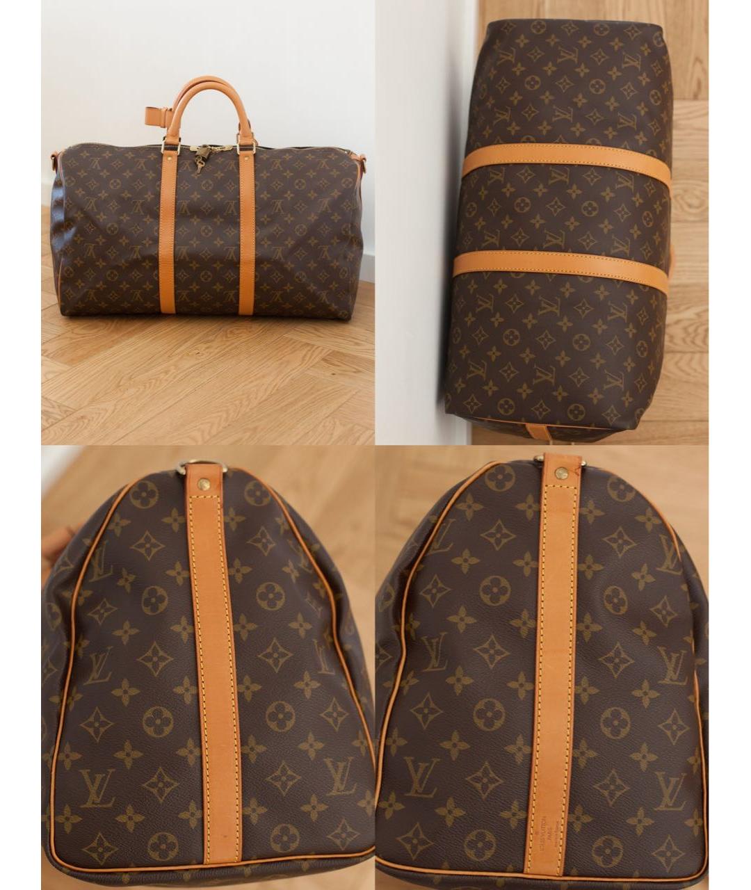 LOUIS VUITTON Коричневая дорожная/спортивная сумка, фото 5
