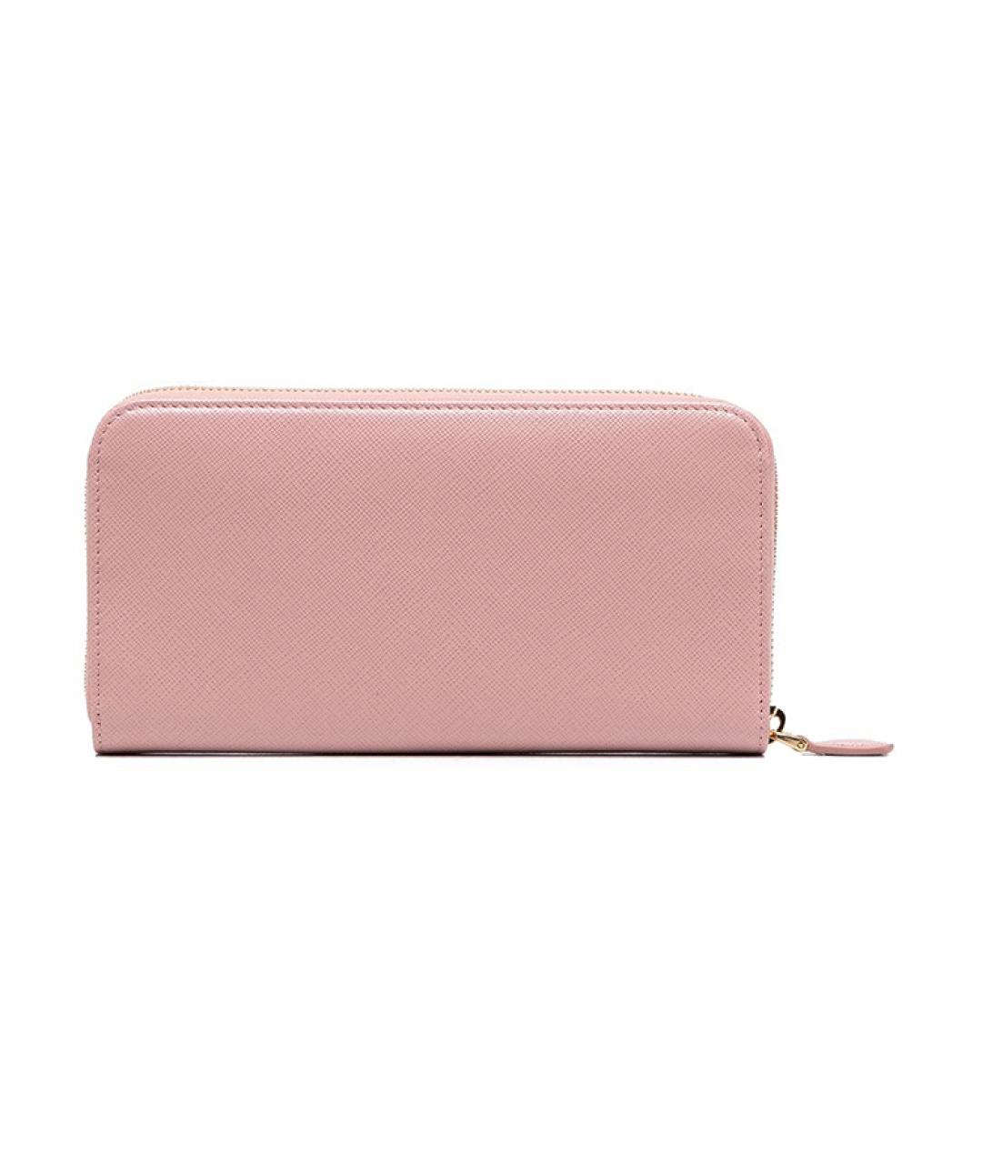 PRADA Розовый кожаный кошелек, фото 2