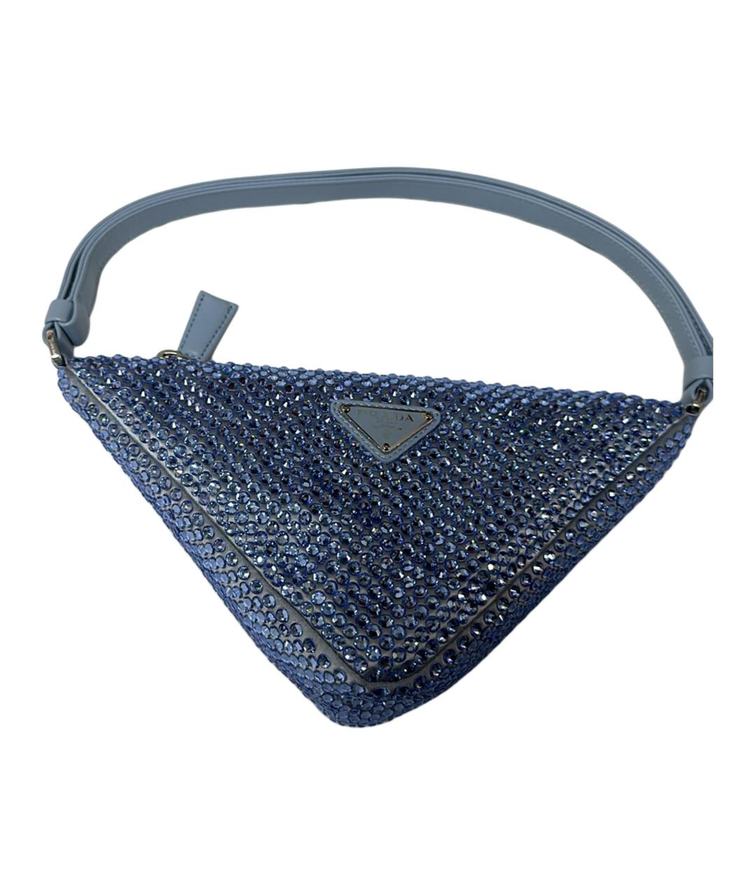 PRADA Синяя тканевая сумка через плечо, фото 1