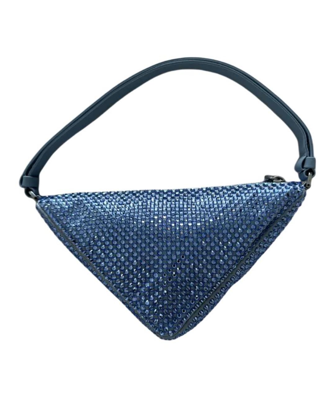 PRADA Синяя тканевая сумка через плечо, фото 3