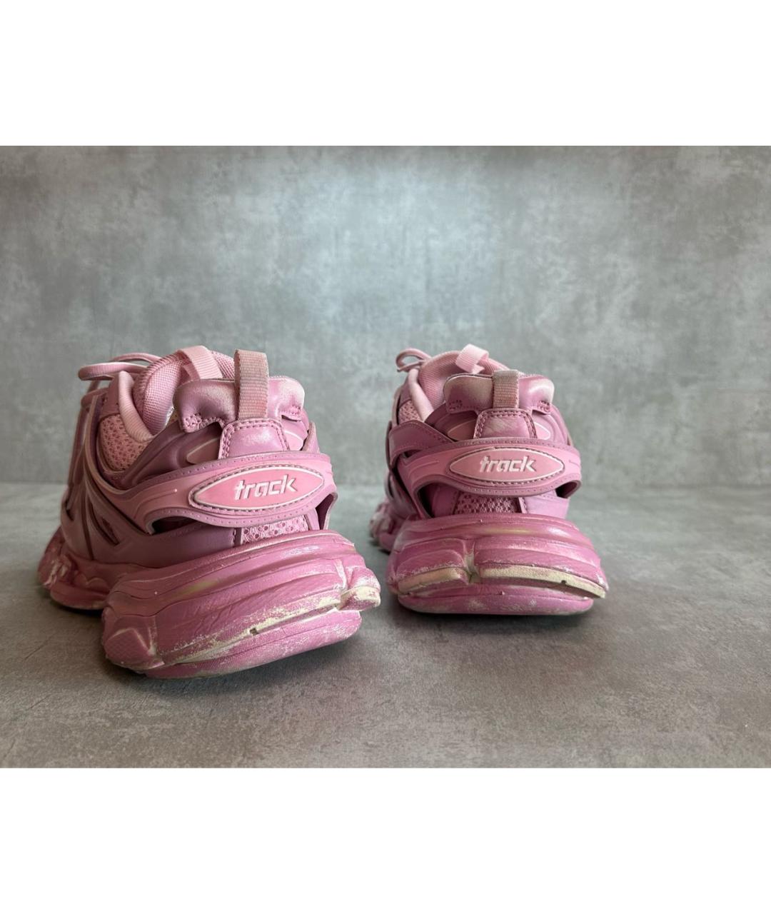 BALENCIAGA Розовые низкие кроссовки / кеды, фото 4