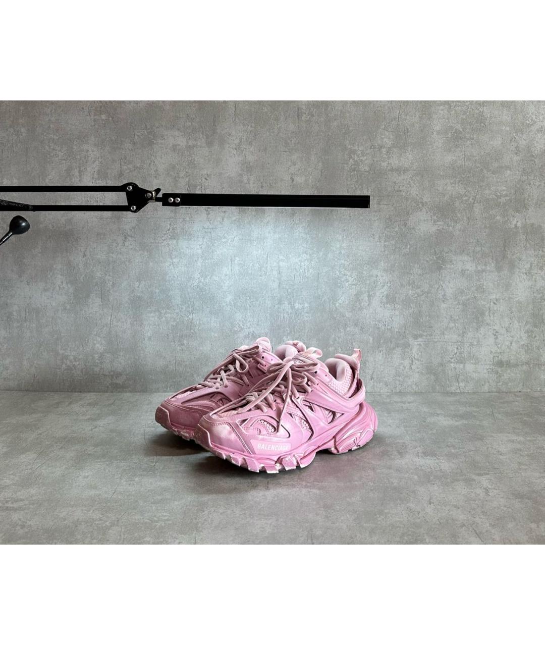 BALENCIAGA Розовые низкие кроссовки / кеды, фото 2