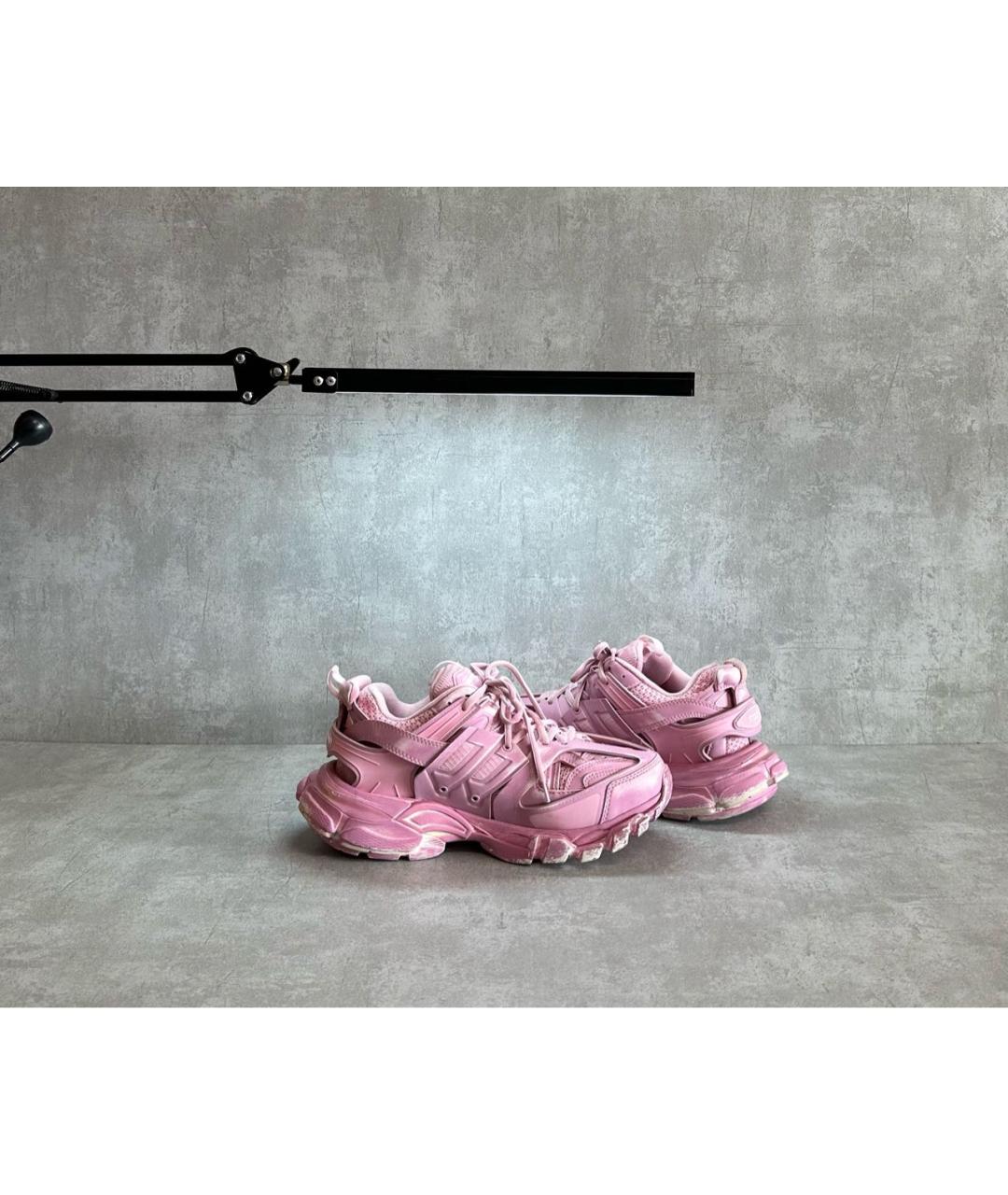 BALENCIAGA Розовые низкие кроссовки / кеды, фото 3