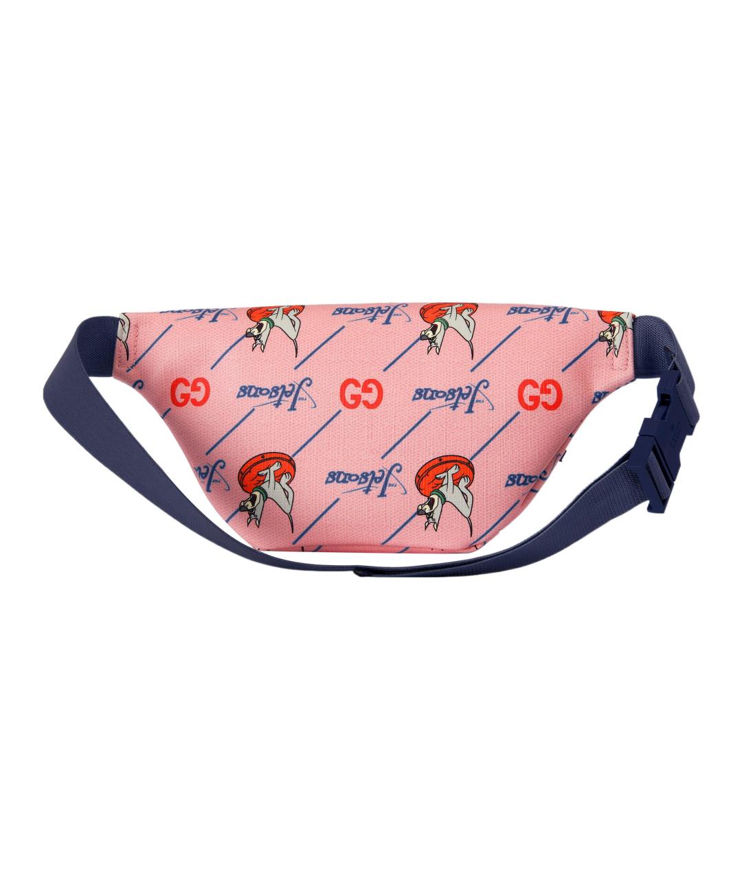 GUCCI Розовая кожаная поясная сумка, фото 3