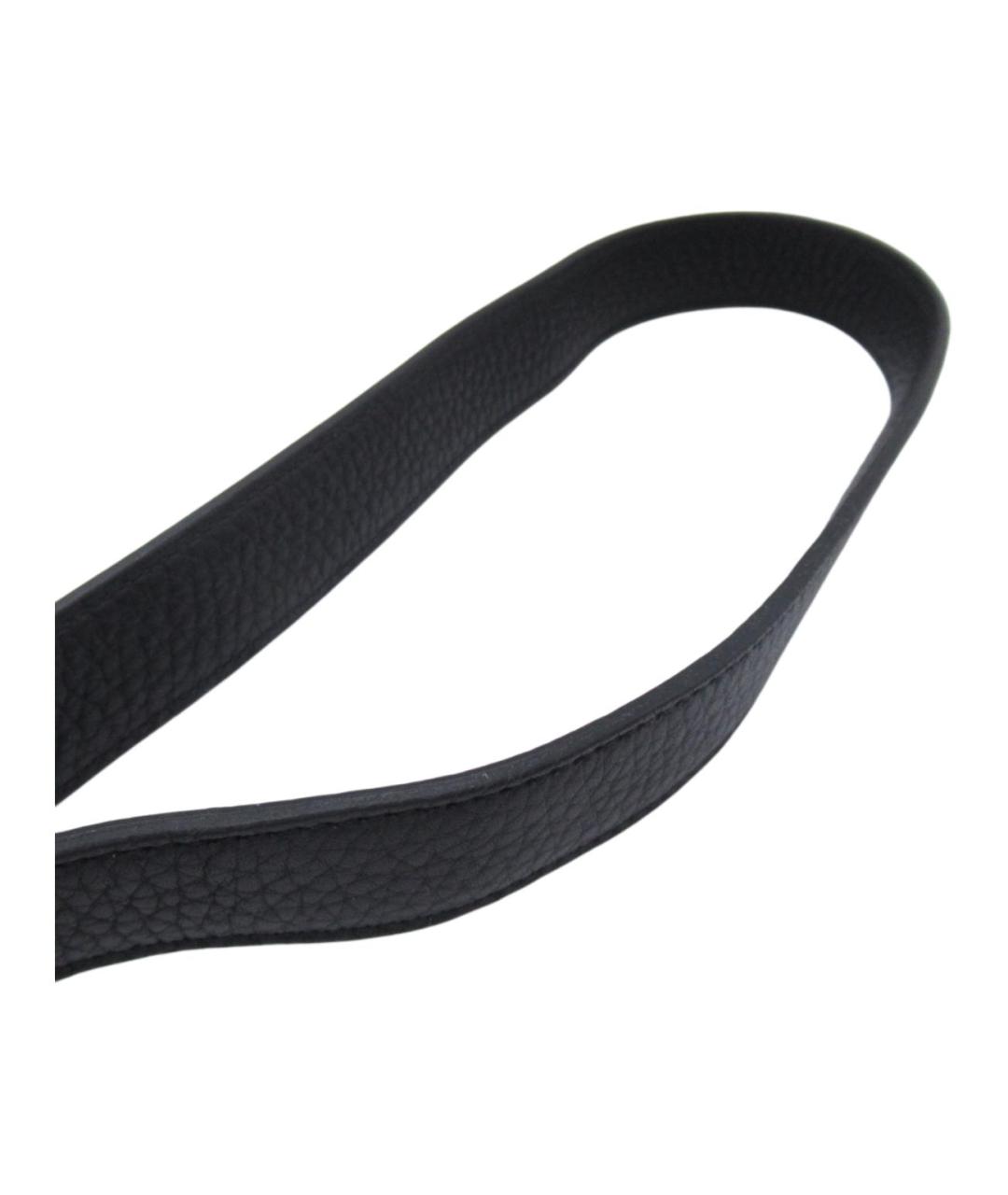 HERMES Черная кожаная сумка через плечо, фото 7