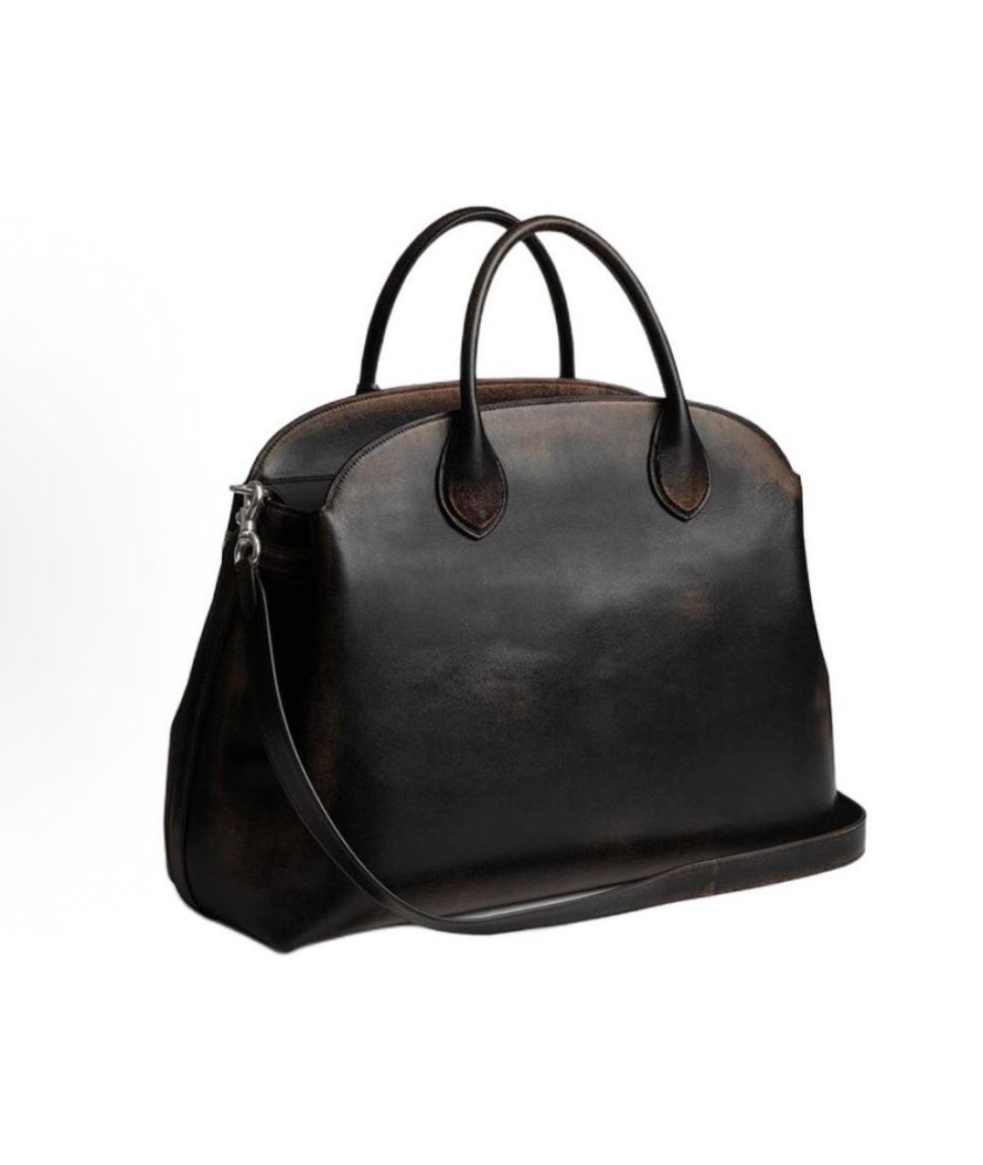 COACH Коричневая кожаная дорожная/спортивная сумка, фото 2