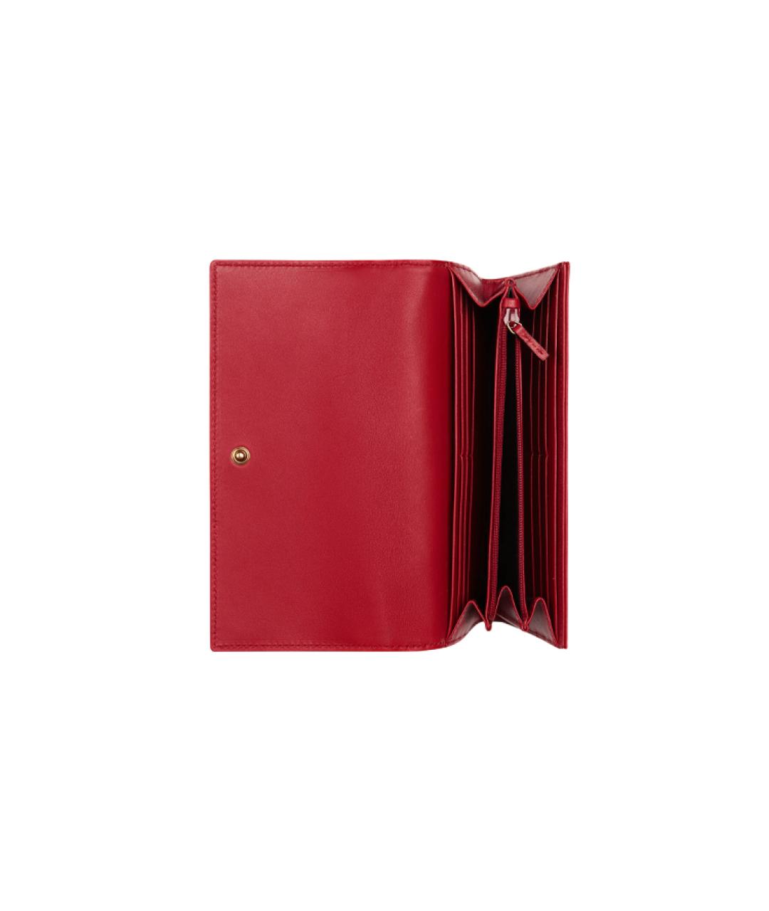 GUCCI Красный кожаный кошелек, фото 3