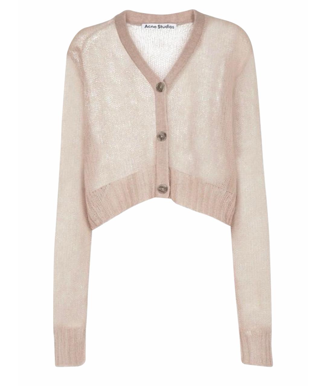 ACNE STUDIOS Розовый шерстяной кардиган, фото 1