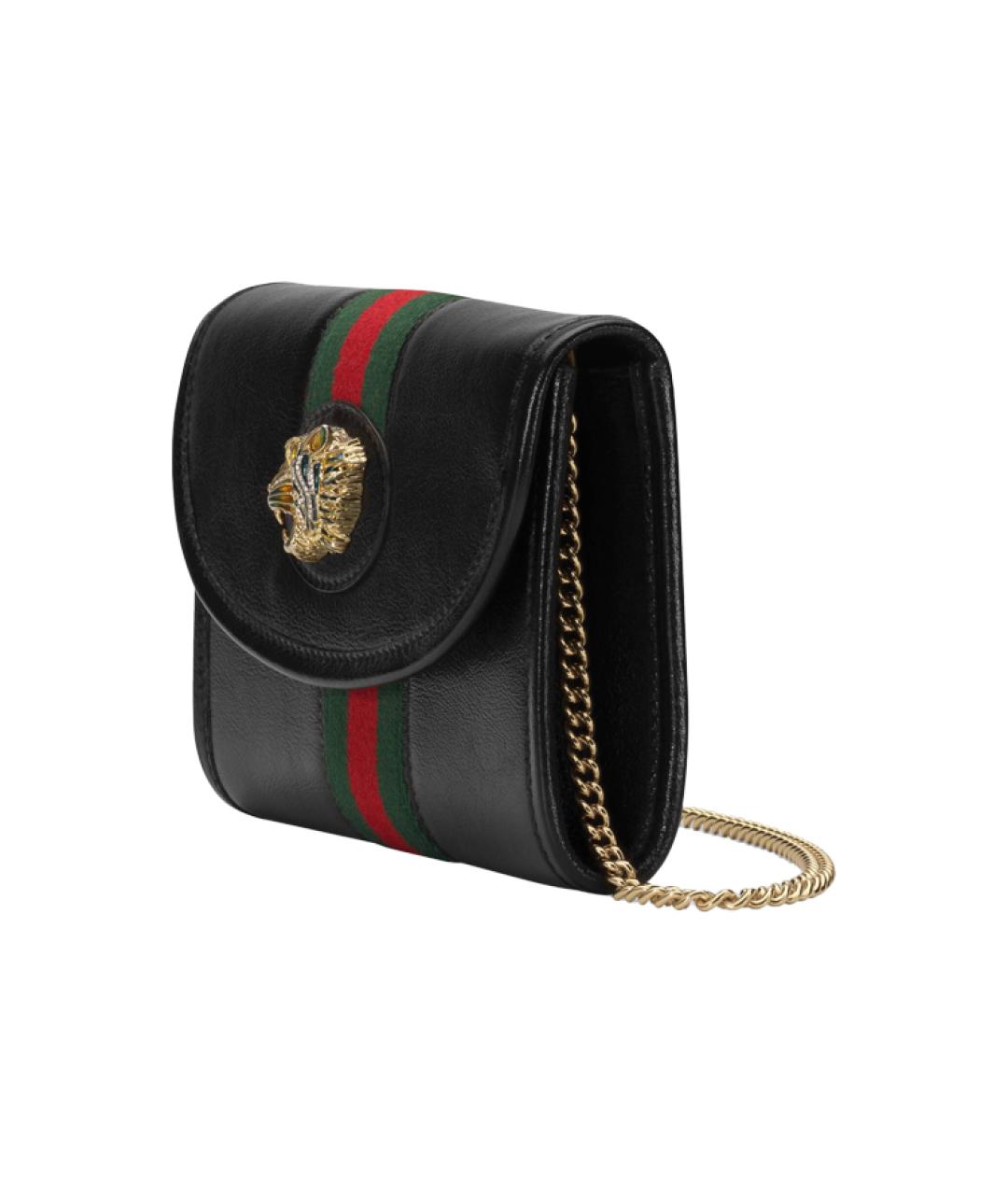 GUCCI Черная кожаная сумка через плечо, фото 2