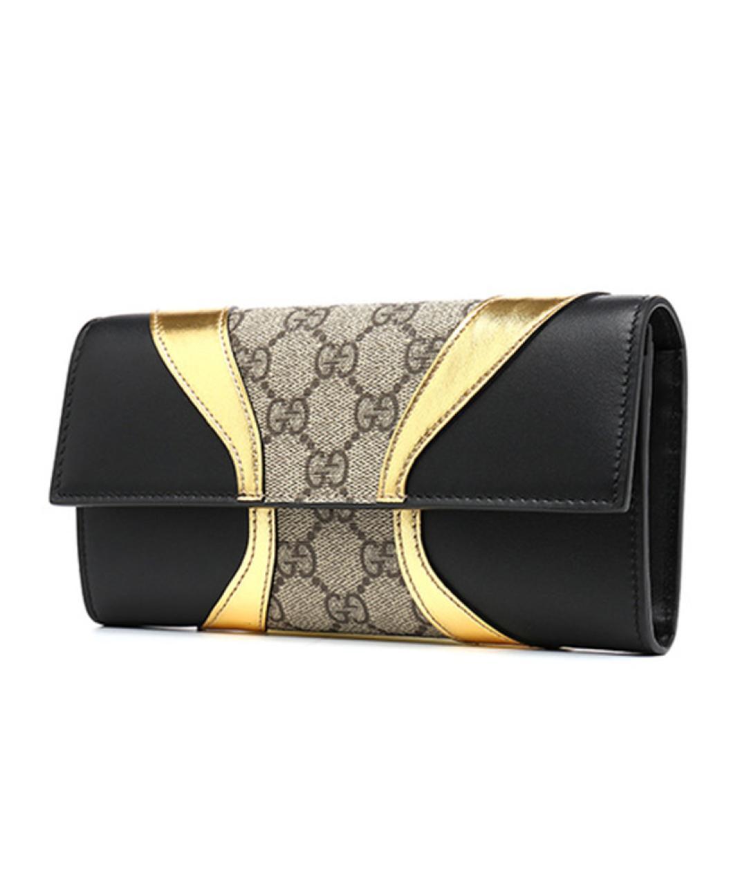 GUCCI Черный кожаный кошелек, фото 3