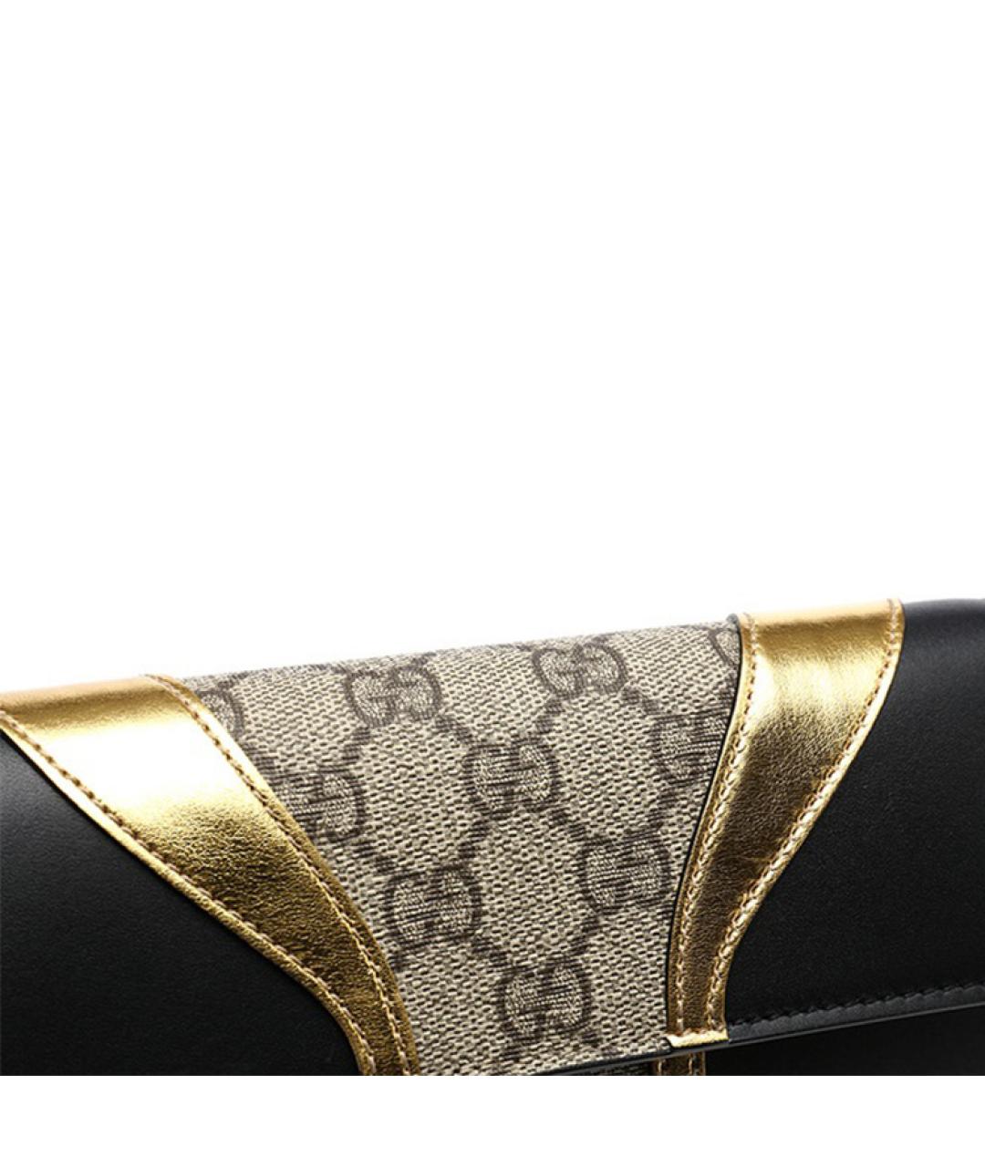 GUCCI Черный кожаный кошелек, фото 5